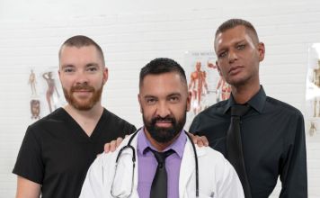 Genital Hospital: Wrex Wylde Fists Dominic Pacifico & Nathan Daniels 6