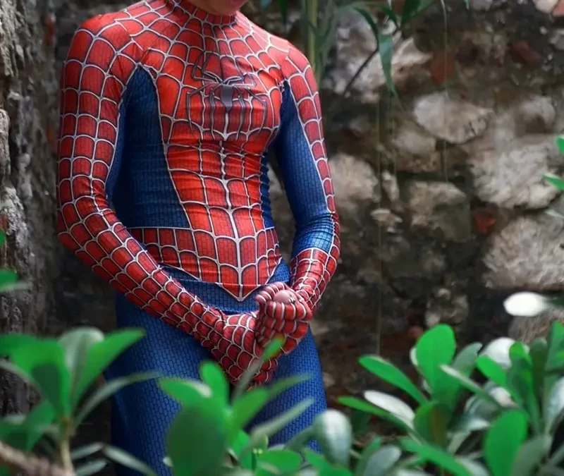 Tyler Wu Jerks Off In A Spider-Man Suit 5