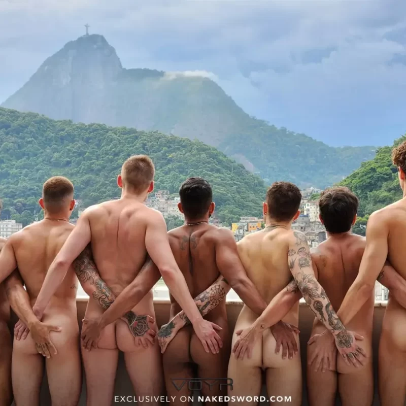 Gael's Bareback Gangbang For Naked Sword 7