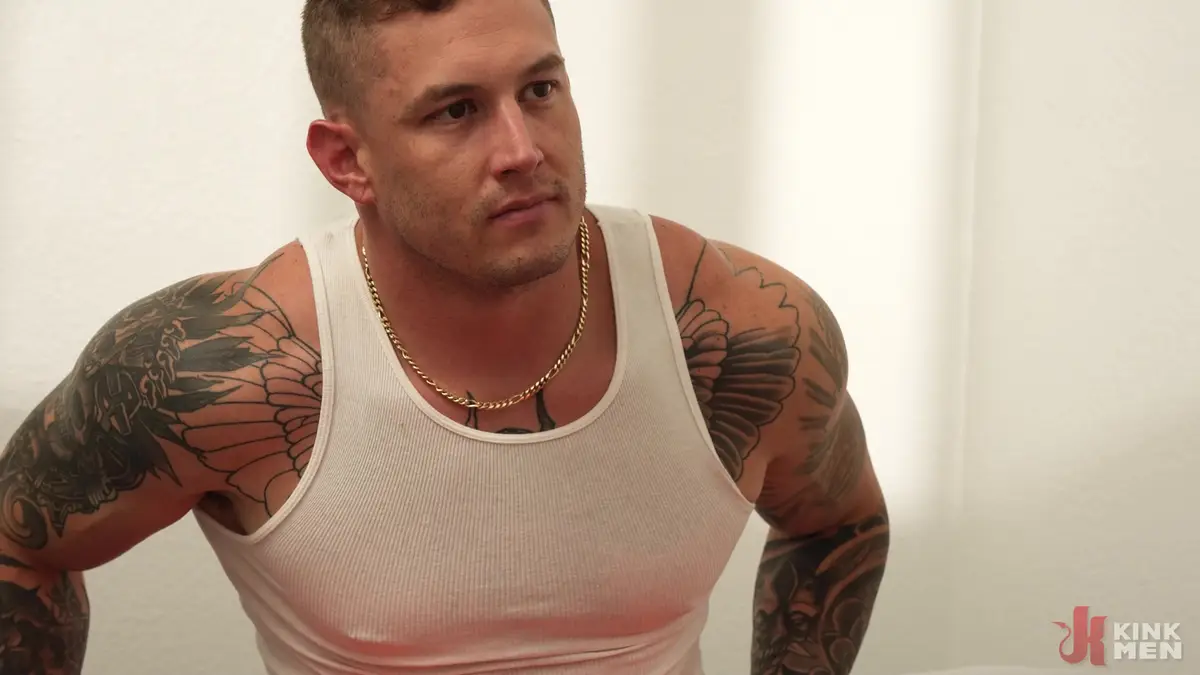 Brock Kniles Uses New Cellmate Archer Croft At KinkMen