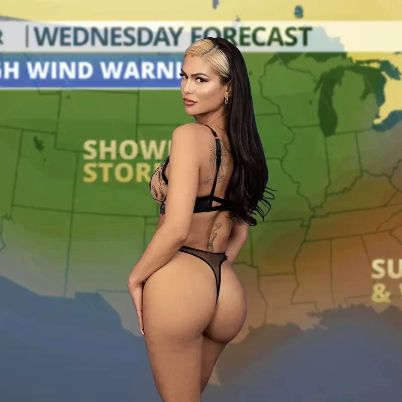 Weather Girl's Cum Drizzle: Domino Presley & Dante Colle
