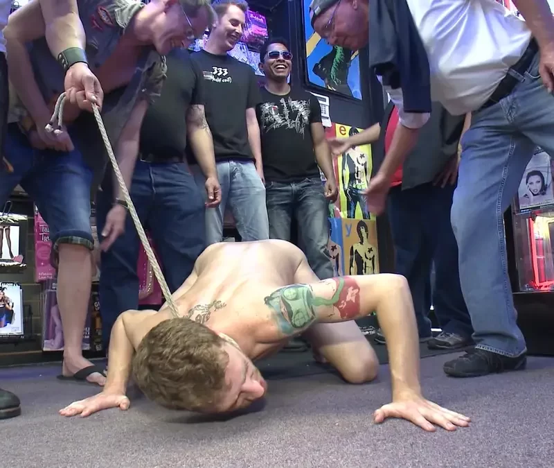 Spectacular BDSM Gang-Bang In Public 11