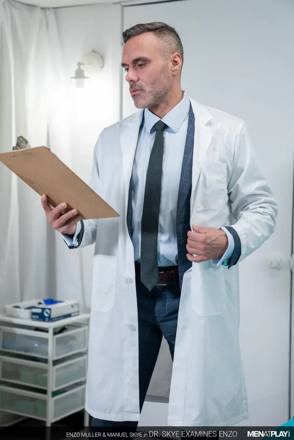 Dr. Manuel Skye Examines Enzo Muller at Men At Play 2