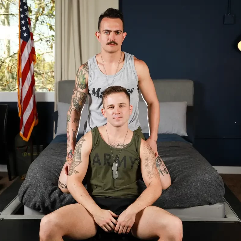 Guido & Andrew Delta Break Military Code and Have Sex 4