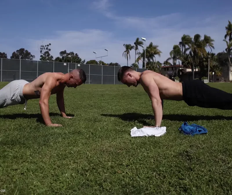 Joey Daniel Breeds Dan Evans at Guys In Sweatpants 6