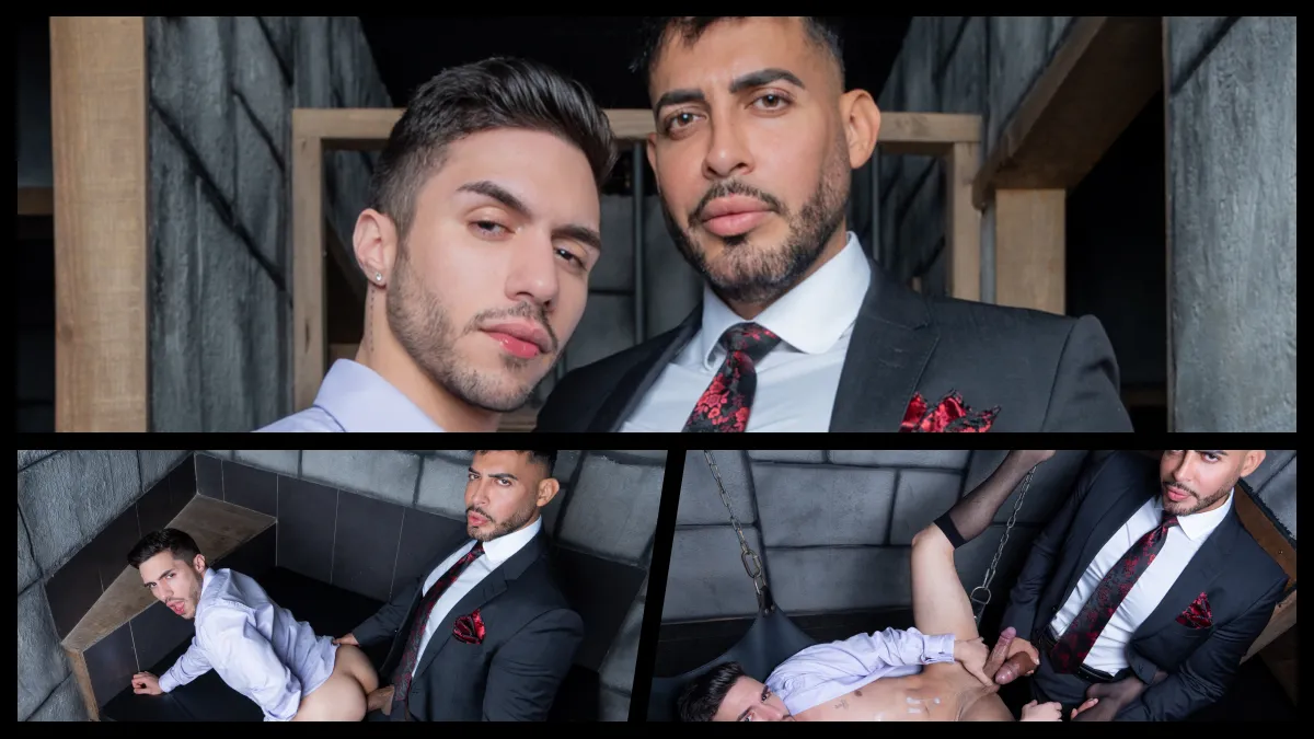 Nasty Boy Luciano Gets Used By Viktor Rom In The Glory Hole 15