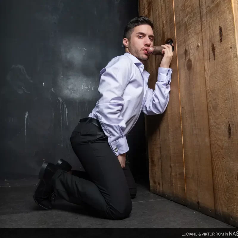 Nasty Boy Luciano Gets Used By Viktor Rom In The Glory Hole 1