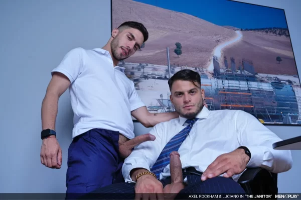 Businessman Axel Rockham Bangs Hot Janitor Luciano 11