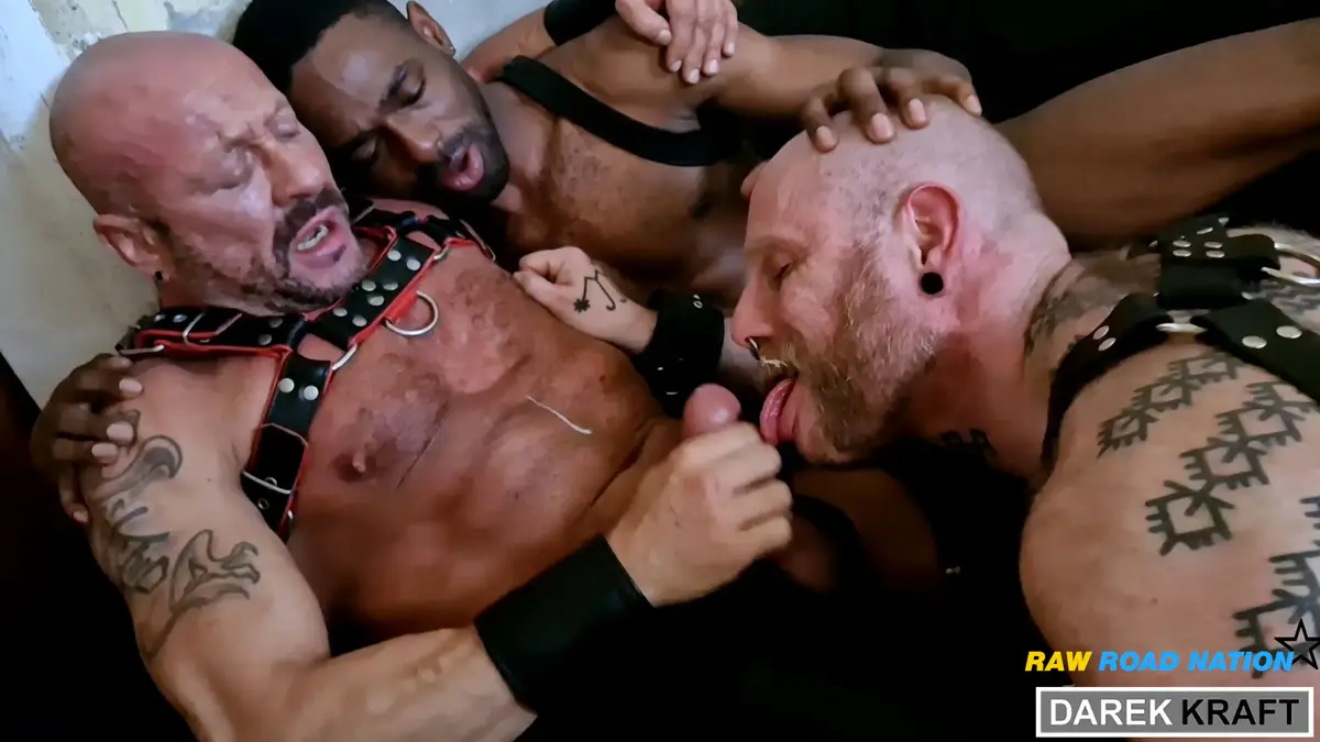 Leather Fuck With Darek Kraft, FuckArtBerlin & Kody McCree 5