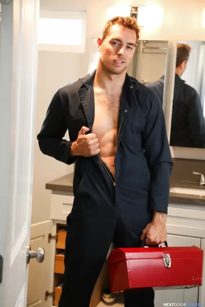 Mr. Fix It: Plumber Carter Woods Pounds Aaron Elias