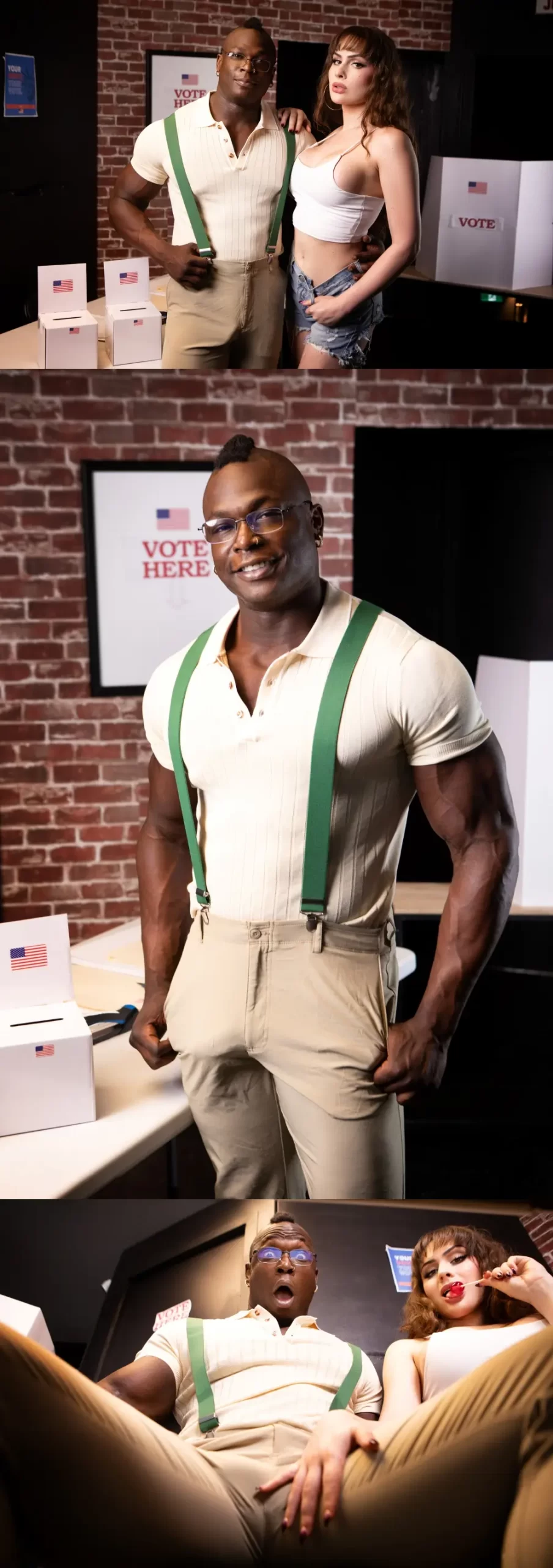 Rana Katana & Harrison Feels In Voting Dolls by TransAngels