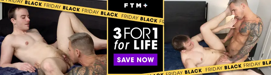 Eddie Patrick Fills FTM Nick Moon's Jock Pussy 6