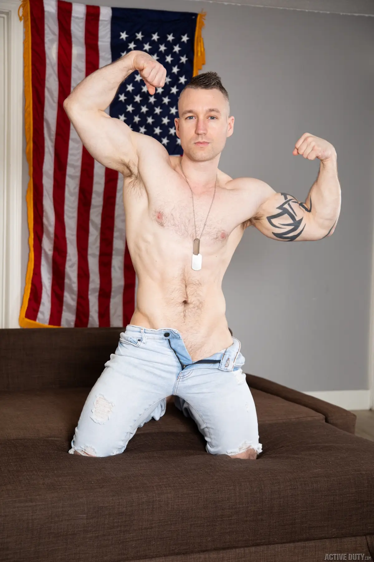 Soldiers Andrew Miller & Baxxx Have Military Sex 1