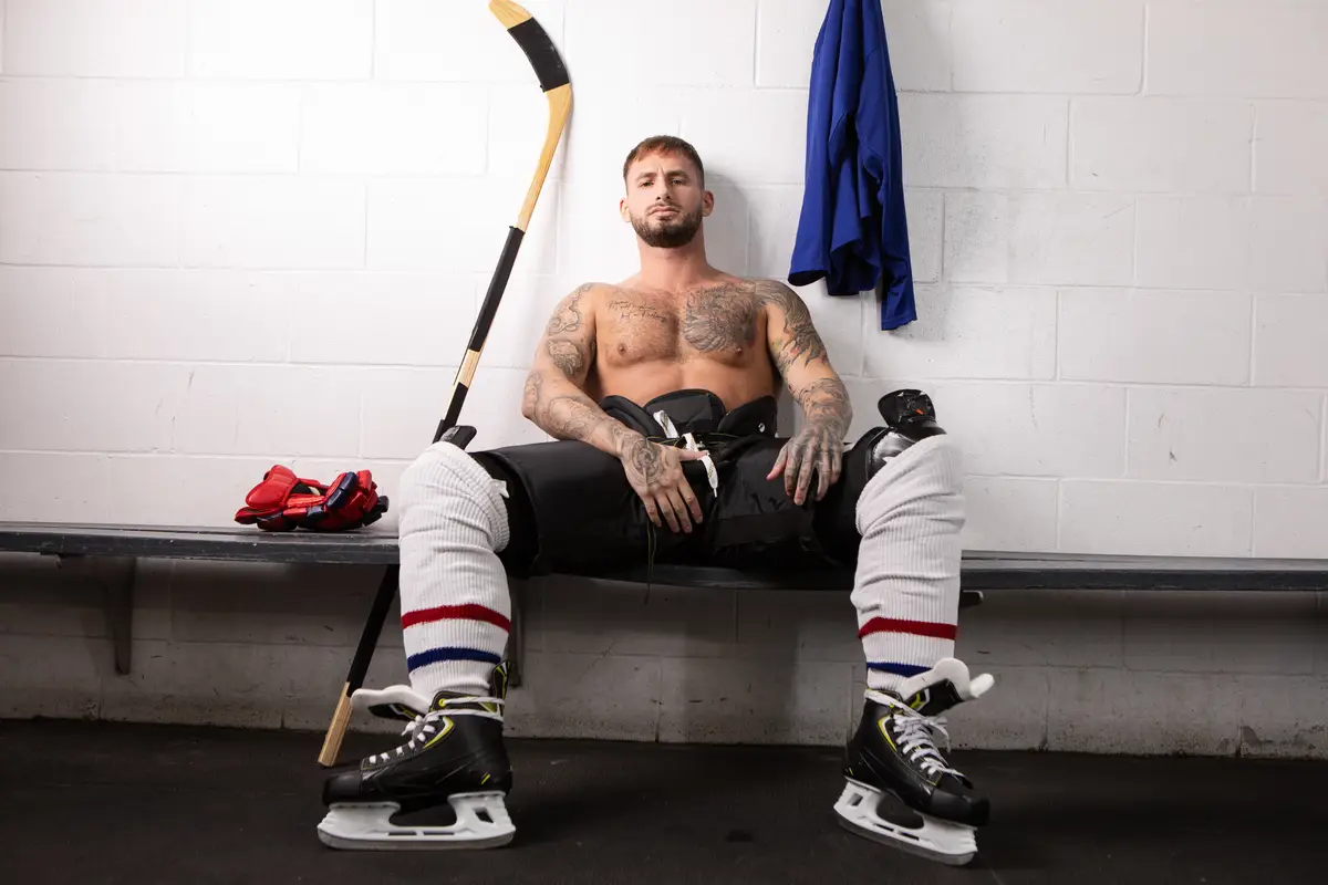 Hot Hockey Player Parker Savage Bangs Marcus McNeil 1