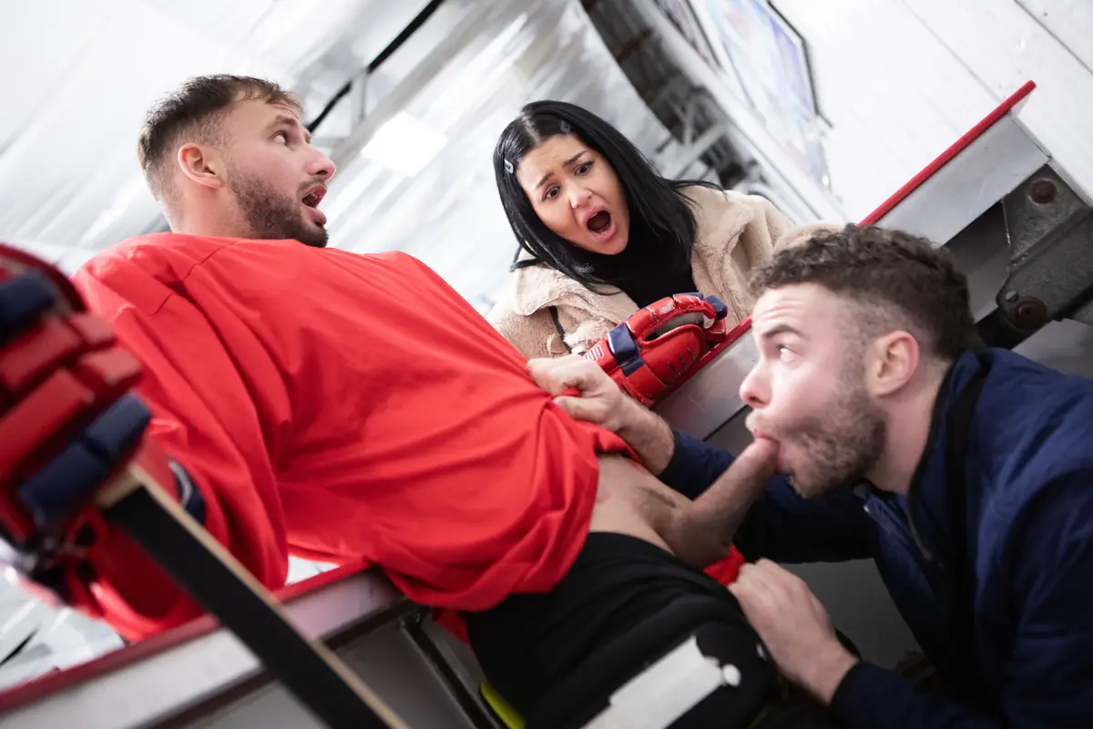 Hot Hockey Player Parker Savage Bangs Marcus McNeil 6