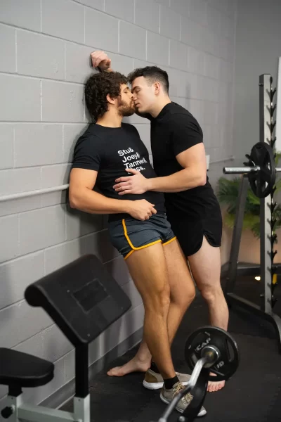 In The Gym With Muscular Hunks Clark Reid & Mu 2