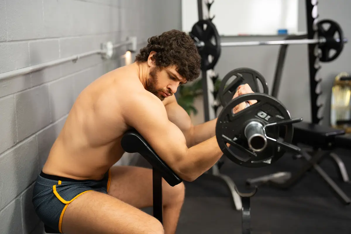 In The Gym With Muscular Hunks Clark Reid & Mu 6