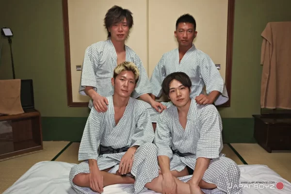 Japanese Bareback Foursome: Reach, Ramu, Zen & Kouya 4