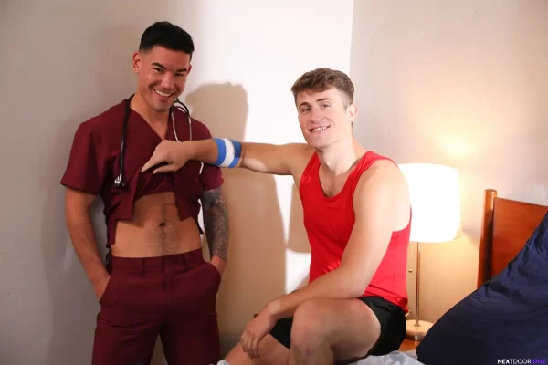 Nurse JC Hunt Takes It From His Patient Kam Stone 1