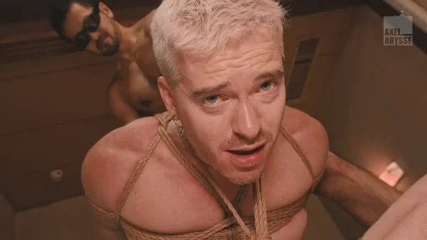 Gombe Fists Axel Abysse In Rope Bondage 6