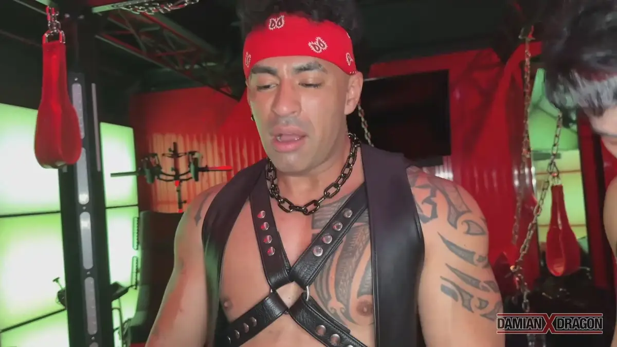 Bosozukou: Japanese Biker vs Damian Dragon's Gang Gay Porn 5