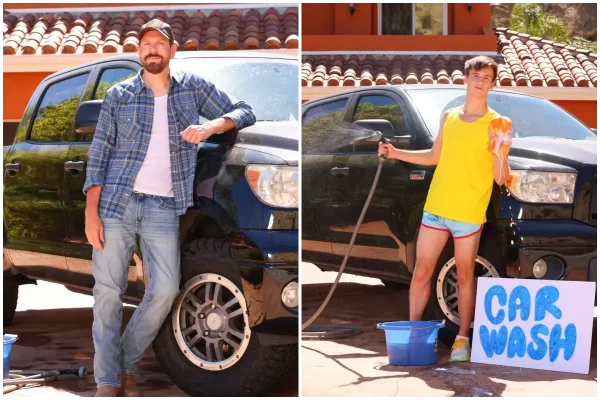Carwash: Zac Steele Cleans Ryan Landers Gay Porn 10