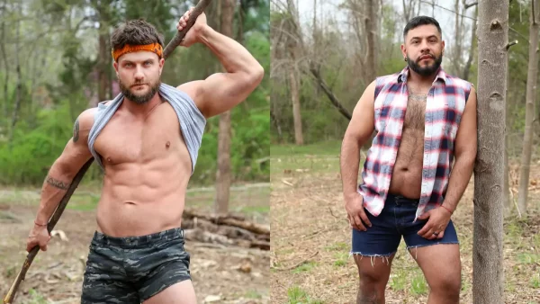 Heath Halo & Nico Bear Have Outdoor Sex Gay Porn