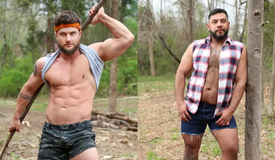 Heath Halo & Nico Bear Have Outdoor Sex Gay Porn