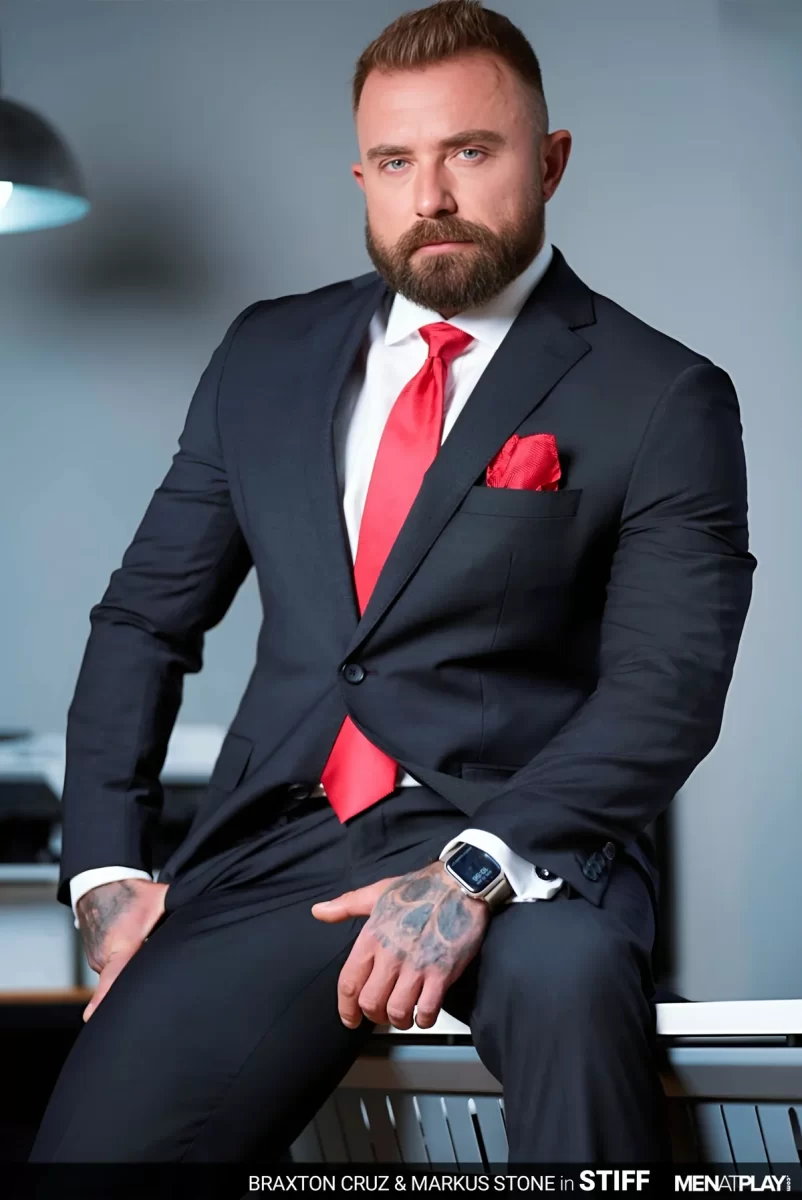 Hot Suit Fetish Porn Action With Braxton Cruz & Markus Stone Gay Porn