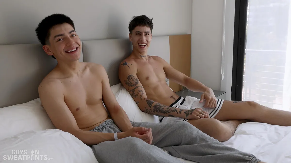 Isaac Bottoms For Angel Elias At Guys In Sweatpants 1 Isaac Bottoms For Angel Elias At Guys In Sweatpants Gay Porn