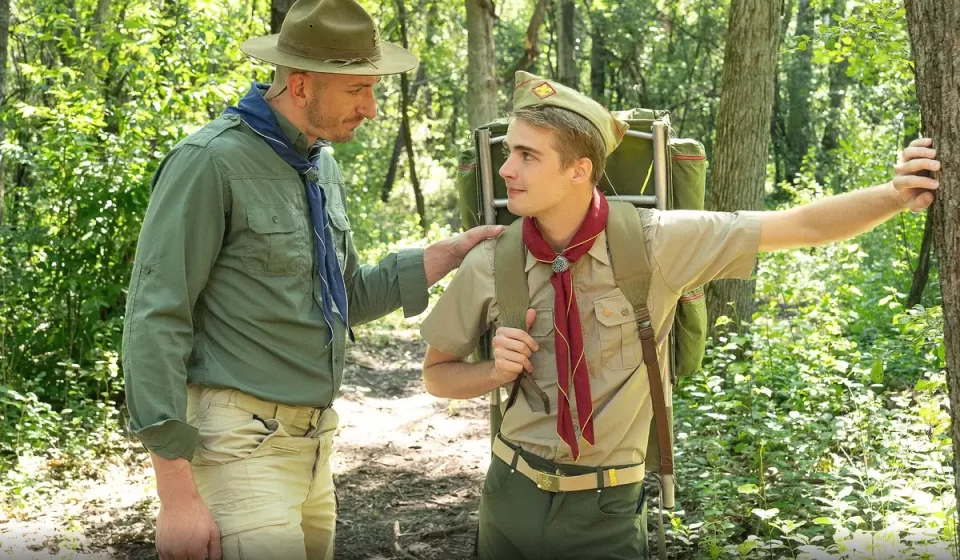 James Blond Takes It From Jay Stryker In The Woods Gay Porn