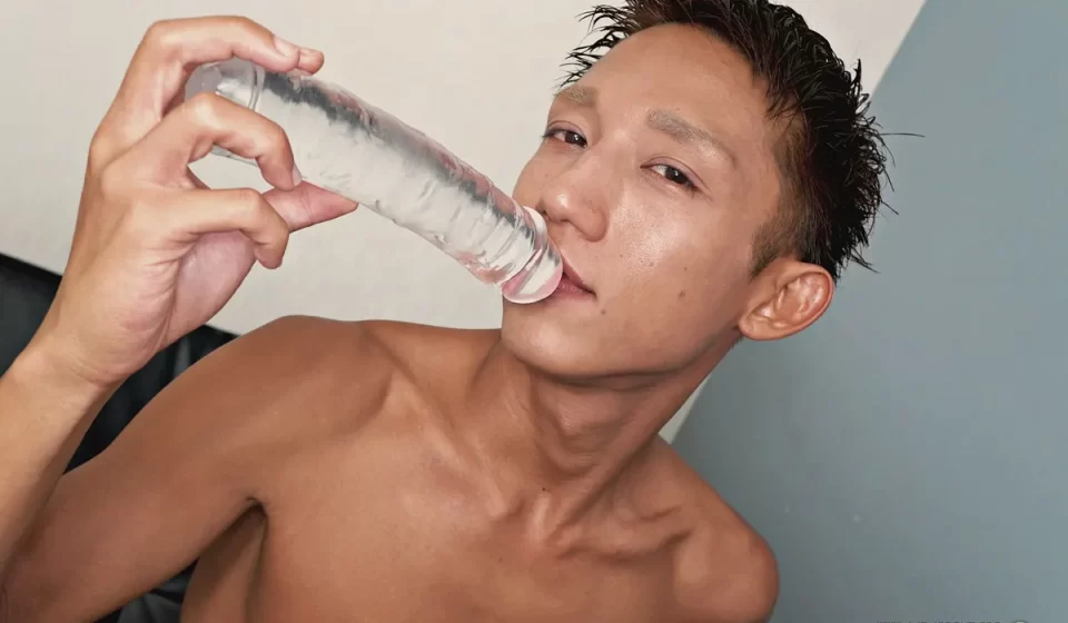Kazutos Dildo Solo For JapanBoyz Gay Porn