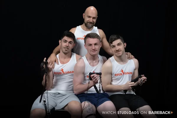 StudLoads: Adam Snow, Harrison Todd, Kyle Harper, & Nico Coopa Gay Porn
