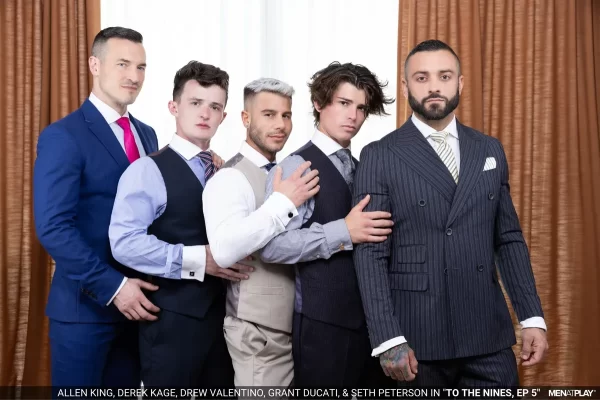 To The Nines: The Final Orgy With Derek Kage & Drew Valentino Gay Porn