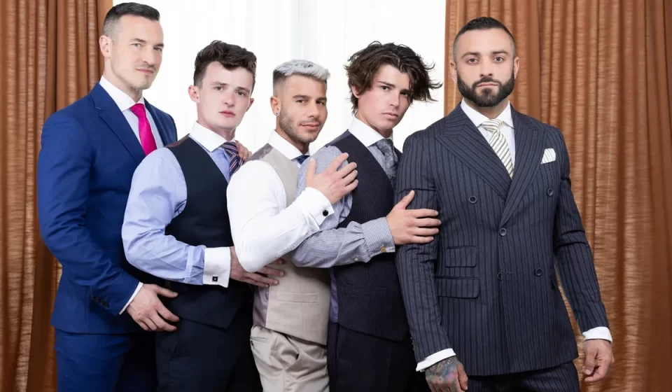 To The Nines: The Final Orgy With Derek Kage & Drew Valentino Gay Porn