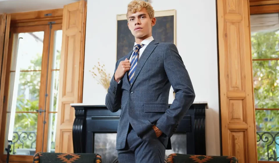 Austin Ponce With Dildo & Suit For Men At Play Gay Porn