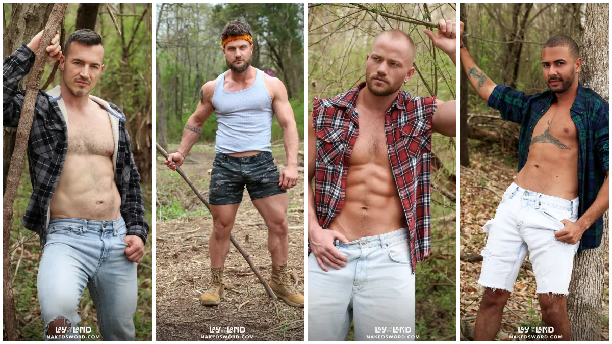 Derek Kage's DP With Heath Halo, River North, & King Cuba Gay Porn