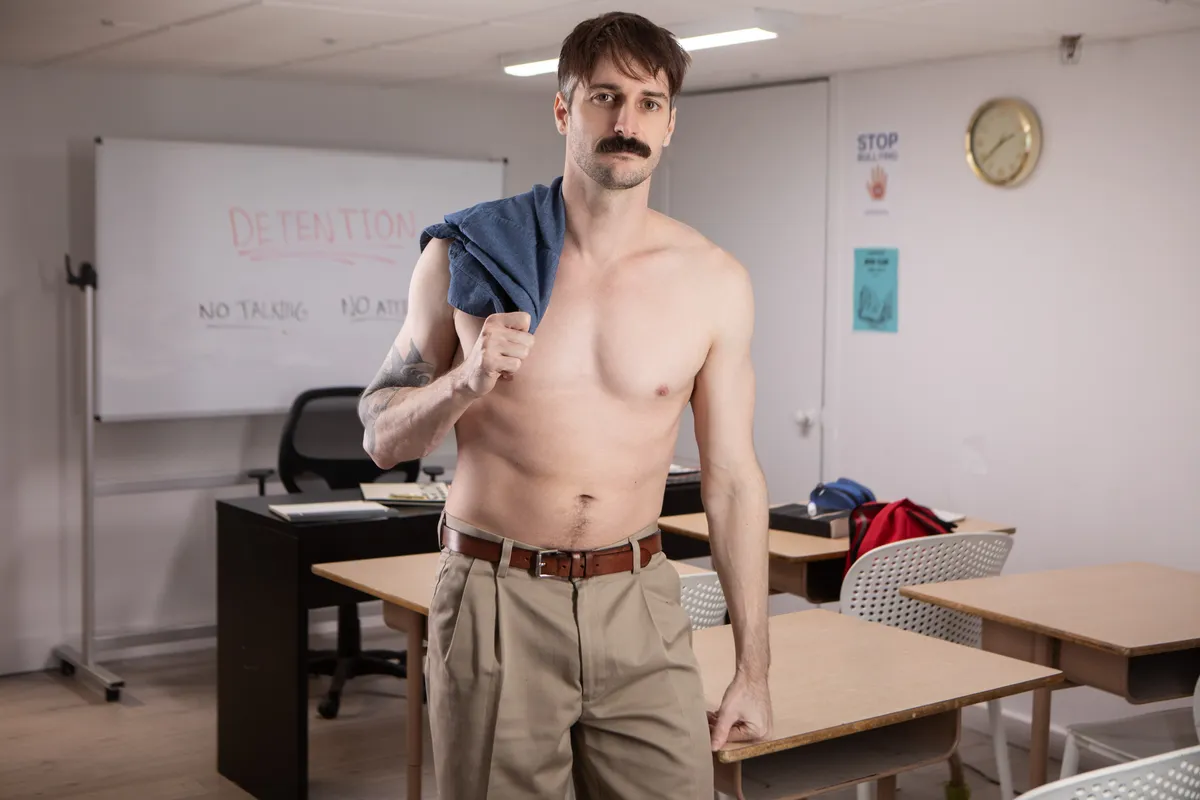 Desk Art: Ezra Mahomes & Seb Leblan Gay Porn 1