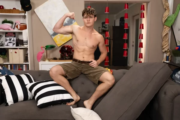 Panic at the Frat House 2: Jayden Marcos, Oliver Marks & Carter Collins Gay Porn 2