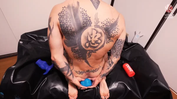 Yoshi Kawasaki's Big Dildo Solo Gay Porn 5