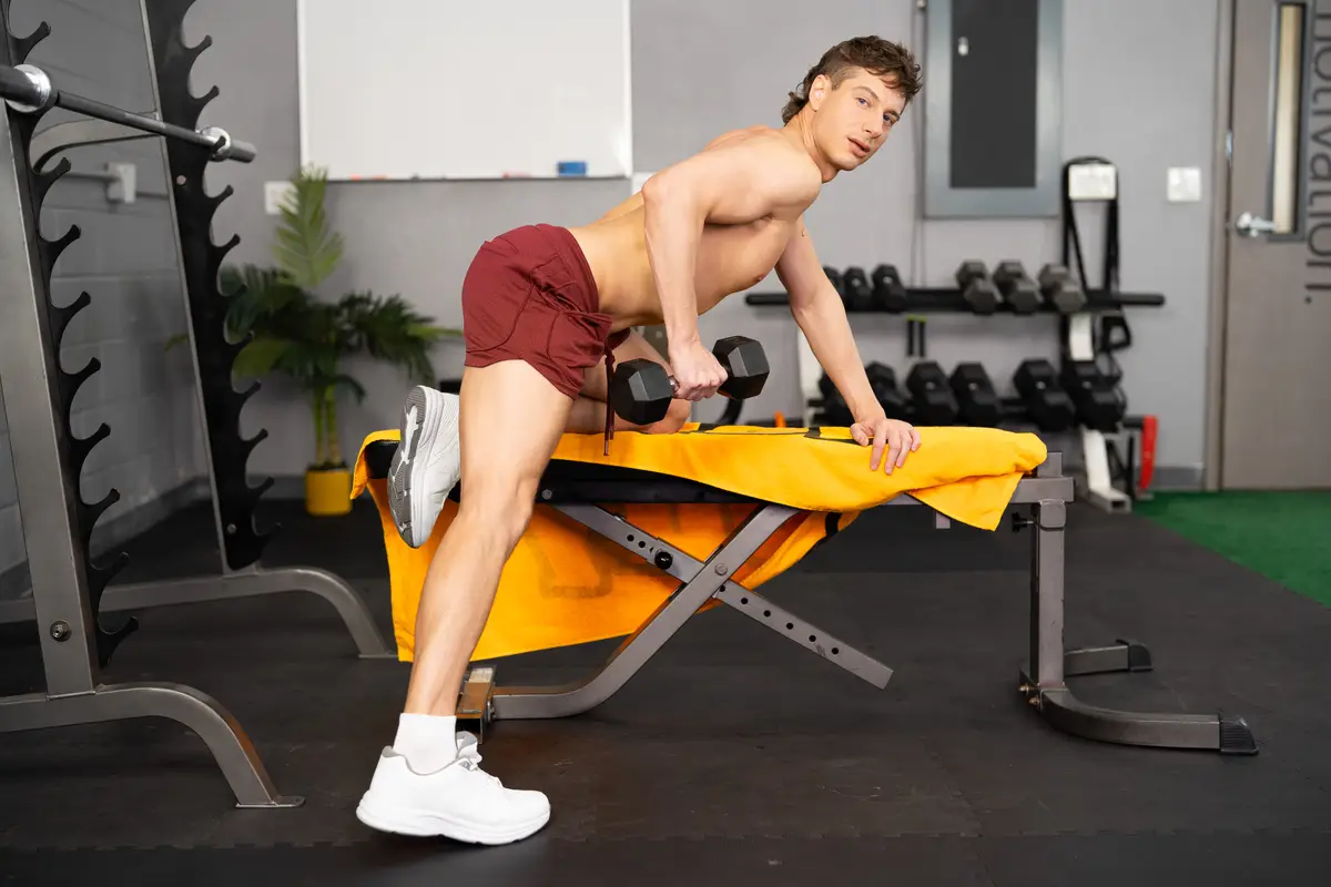 Brysen & Ryan Orion Do It In Sean Codys Gym Gay Porn 2