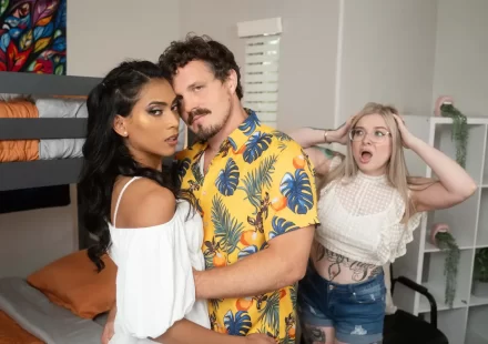 Chanel Chance & Robby Apples In Hostel Peeper Gets Some Dick By TransAngels Gay Porn