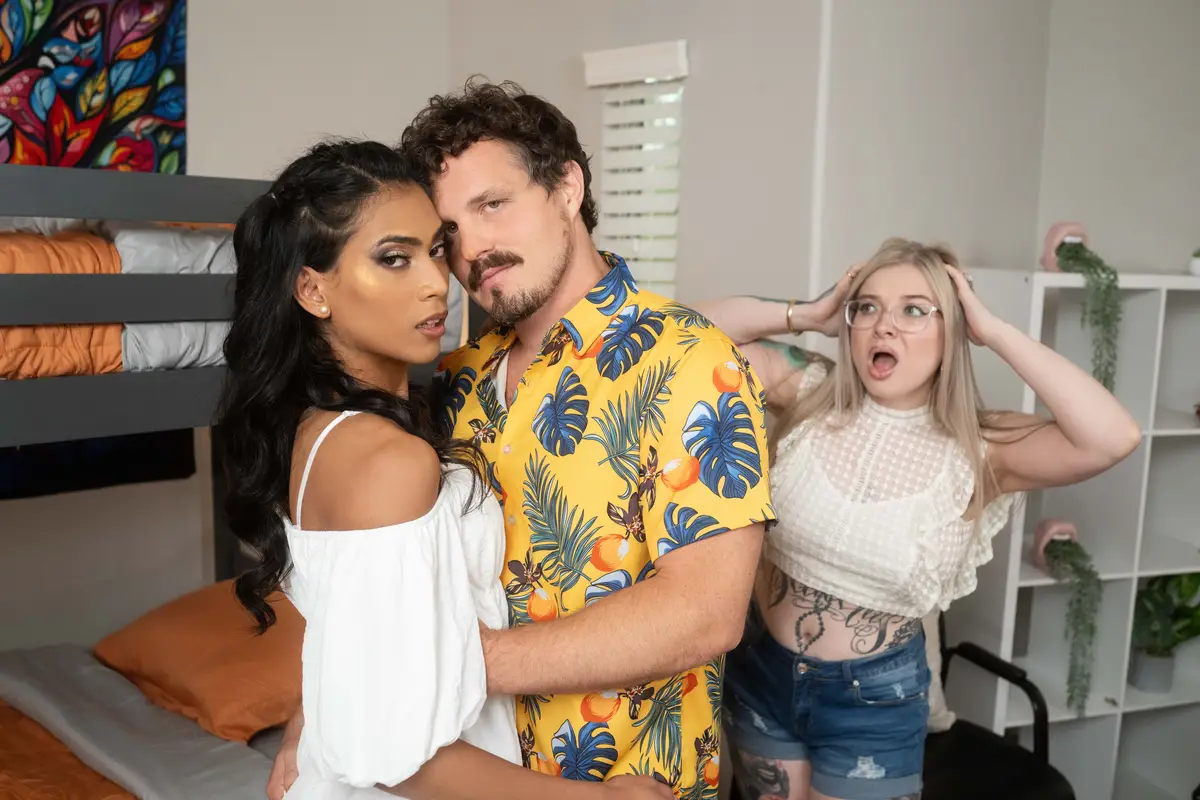 Chanel Chance & Robby Apples In Hostel Peeper Gets Some Dick By TransAngels Gay Porn