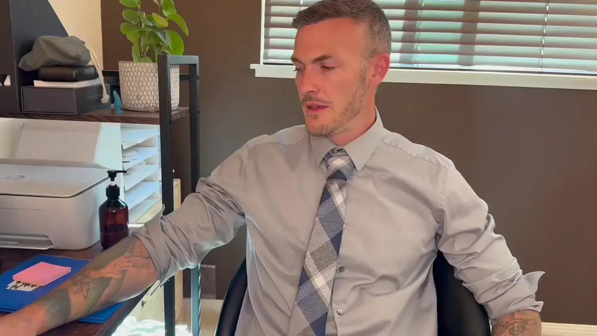 Jacob King & Christian Wildes Office Fling Gay Porn