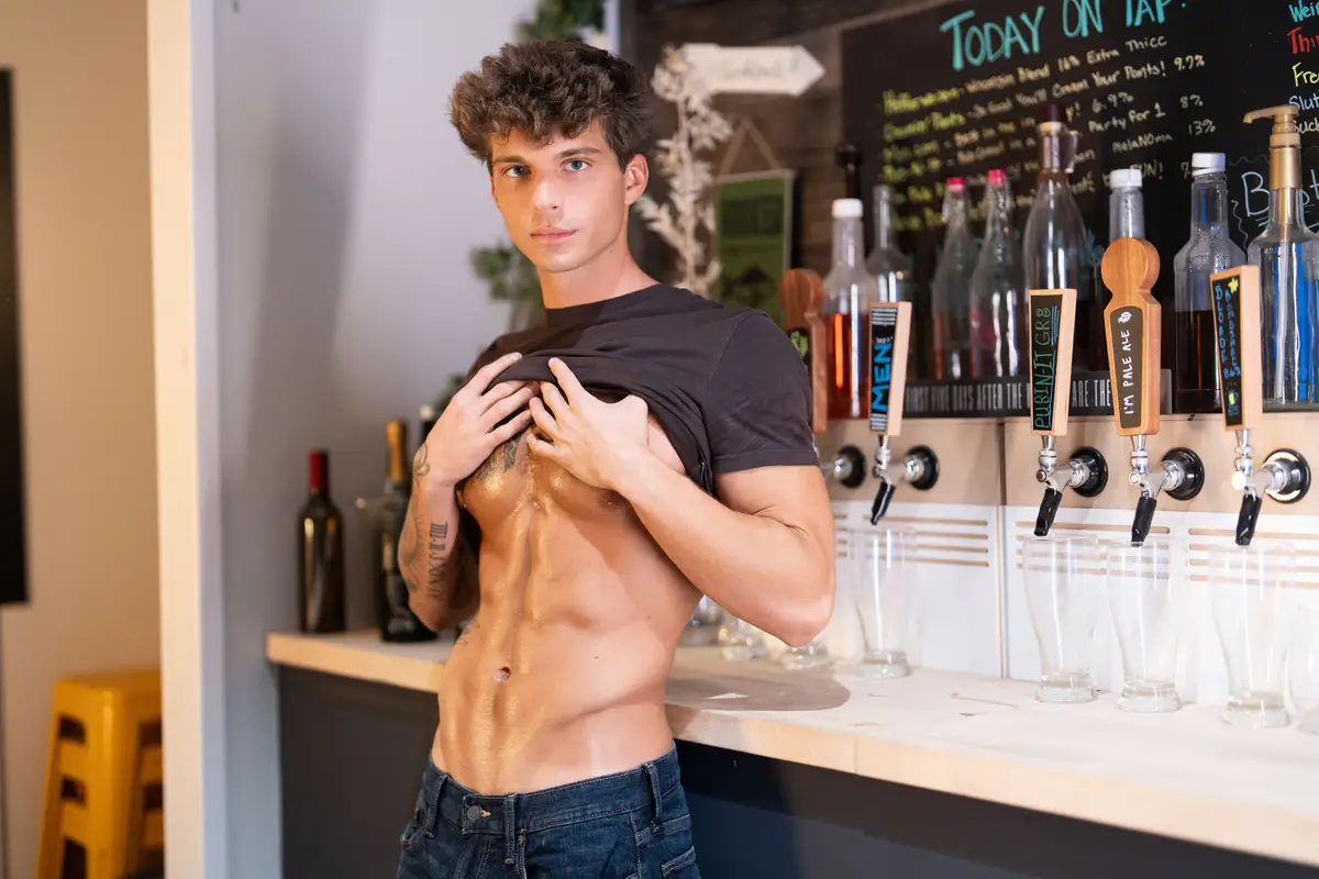 Leo Levine Breeds Bartender Joey Mills On MEN Gay Porn 2