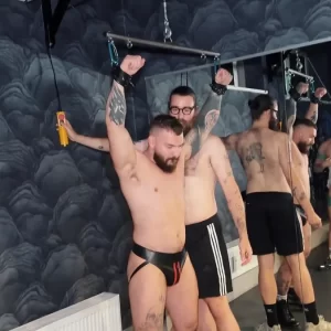 Sir Joshua Trains Kinkoer & Axel Abysse For Deep-Throating Gay Porn