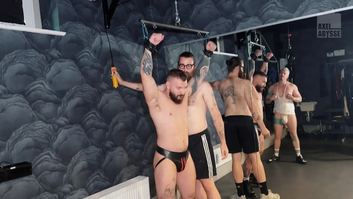 Sir Joshua Trains Kinkoer & Axel Abysse For Deep-Throating Gay Porn