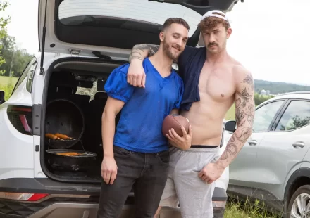 Tailgate Cum Fiesta: Adam Banks & Evan Jordie Tailgate Cum Fiesta: Adam Banks & Evan Jordie Gay Porn 4