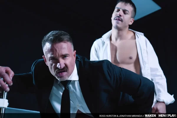 Waken With Jonathan Miranda & Ross Hurston - MenAtPlay’s Halloween Special Gay Porn 6