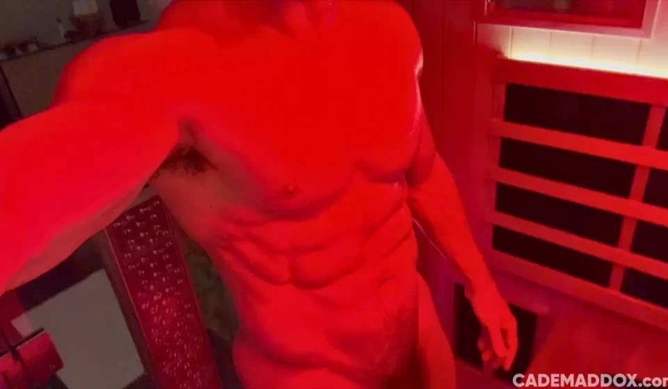Cade Maddox’s Red Sauna Solo For His Fans Cade Maddoxs Red Sauna Solo For His Fans Gay Porn